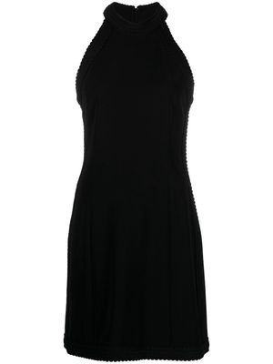 Boutique Moschino halterneck A-line mini dress - Black