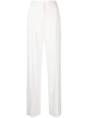 Boutique Moschino high-waisted tailored trousers - White