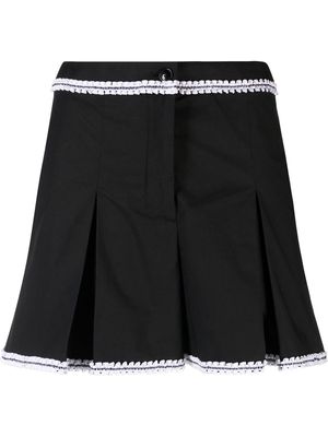 Boutique Moschino lace-trim shorts - Black