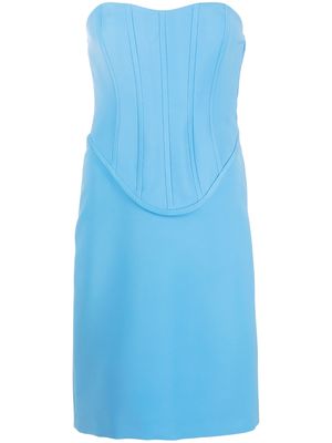Boutique Moschino off-shoulder corset dress - Blue
