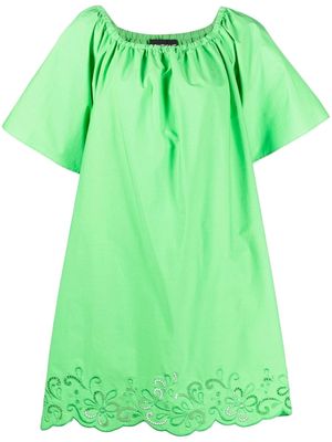 Boutique Moschino off-shoulder short-sleeved dress - Green