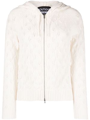 Boutique Moschino open-knit cardigan - White