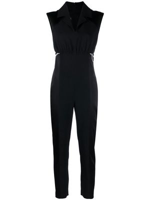 Boutique Moschino panelled sleeveless jumpsuit - Black
