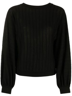 Boutique Moschino relaxed crew-neck jumper - Black