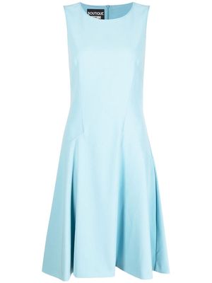 Boutique Moschino seam-detail flared skater dress - Blue