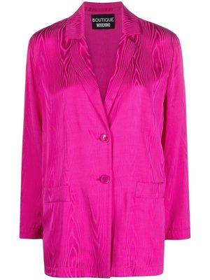 Boutique Moschino single-breasted blazer - Pink