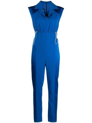 Boutique Moschino sleeveless drawstring jumpsuit - Blue
