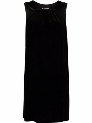 Boutique Moschino sleeveless shift mini dress - Black