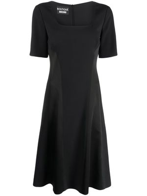 Boutique Moschino square-neck dress - Black