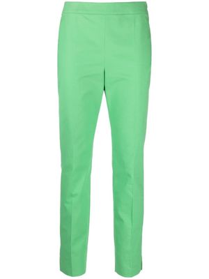 Boutique Moschino tailored cropped trousers - Green