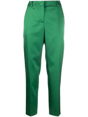 Boutique Moschino tailored satin trousers - Green
