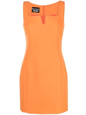 Boutique Moschino tailored sleeveless minidress - Orange