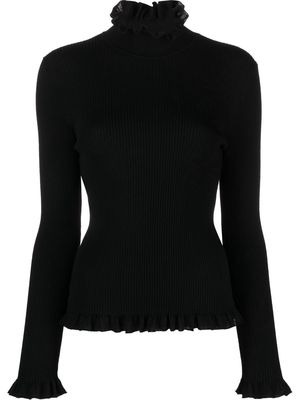 Boutique Moschino V-neck knitted jumper - Black