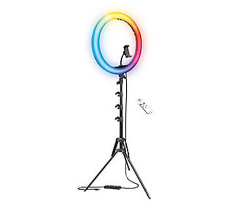 Bower RGB Selfie 16" Ring Light Studio Kit w/ W ireless Remote