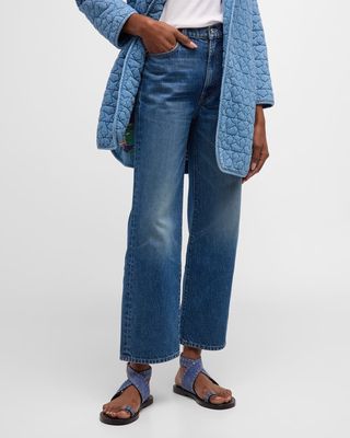 Bowie x MOTHER The Rambler Zip Ankle Jeans