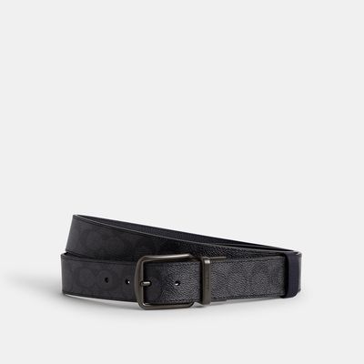Boxed Harness And Signature Buckle Cut To Size Reversible Belt, 38mm