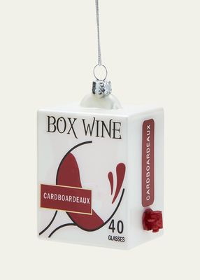 Boxed Wine Christmas Ornament