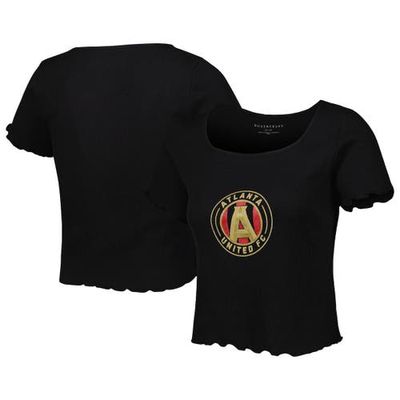 BOXERCRAFT Women's Black Atlanta United FC Baby Rib T-Shirt