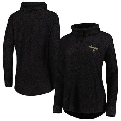 BOXERCRAFT Women's Heathered Black Atlanta United FC Cuddle Tri-Blend Pullover Sweatshirt in Heather Black