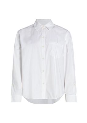 Boxy High-Low Cotton Shirt