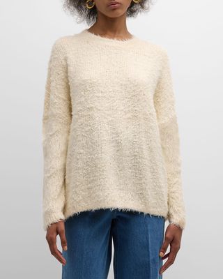 Boxy Silk Knit Sweater