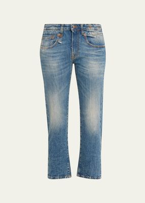 Boy Straight Cropped Jeans