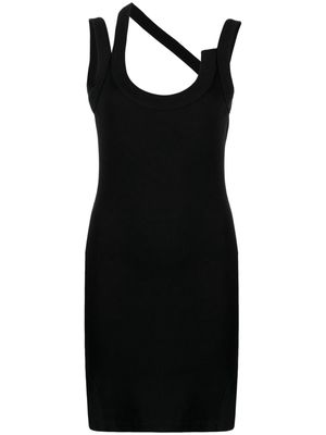 Boyarovskaya asymmetric jersey minidress - Black