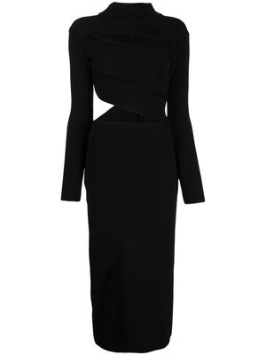 Boyarovskaya cut-out knit midi dress - Black