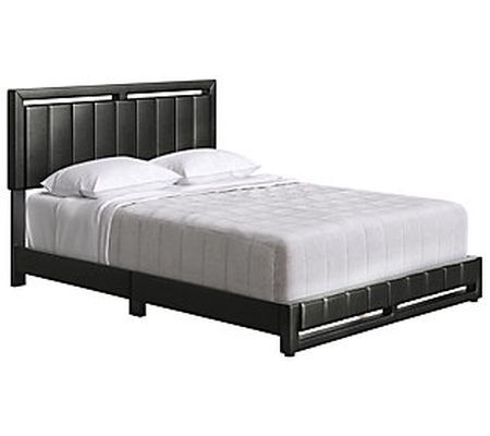 Boyd Sleep Beaumont Upholstered Faux Leather Bed Queen Size
