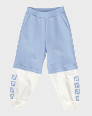 Boy's 2-in-1 Sweatpants with FF Detail, Size 4-6