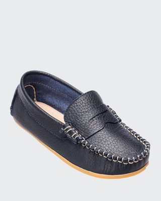 Boy's Alex Leather Driver Loafers, Baby