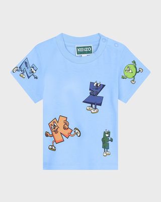 Boy's Animated Logo Printed Short-Sleeve T-Shirt, Size 12M-3T