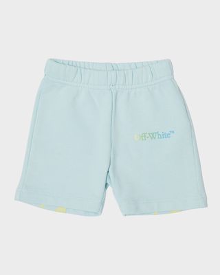 Boy's Arrow Rainbow Sweat Shorts, Size 3M-36M