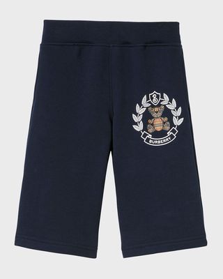 Boy's Aubrey Logo Crest-Print Sweat Pants, Size 6M-2