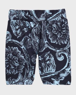 Boy's Barocco Fleece Shorts, Size 12M-3