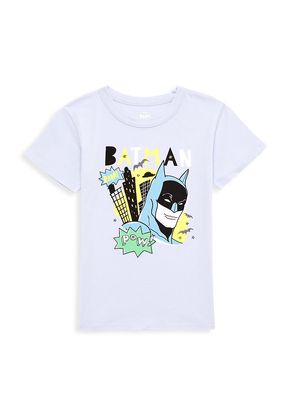 Boy's Batman Cotton Jersey T-Shirt - Sky Blue - Size 2