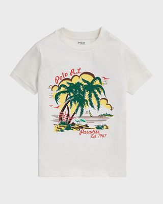 Boy's Beach Graphic T-Shirt, Size 2-7