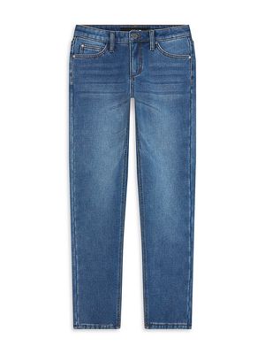 Boy's Brixton Fit Bonded Jeans - Worker Wash - Size 8 - Worker Wash - Size 8