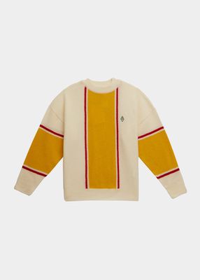 Boy's Bull Tricolor Sweater, Size 2-12