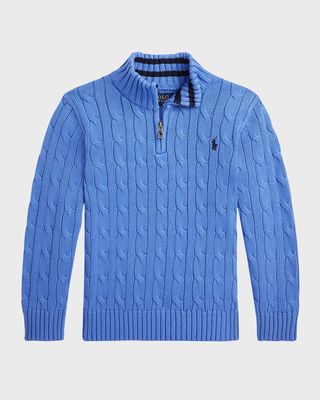 Boy's Cable-Knit Pullover, Size 2-7
