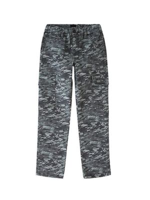 Boy's Camouflage Twill Cargo Pants - Grey Camo - Size 7