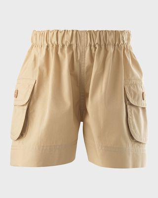 Boy's Cargo Cotton Shorts, Size 6M-6
