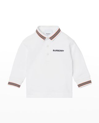 Boy's Christo Icon Stripe Polo Shirt, Size 6M-2