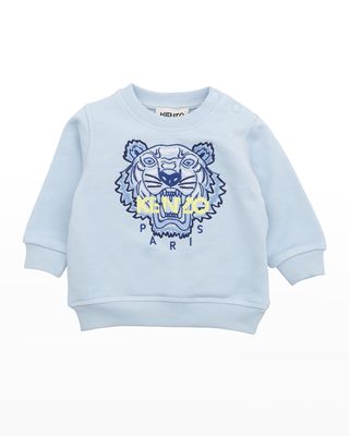 Boy's Classic Tiger Embroidered Sweater, Size 12M-3