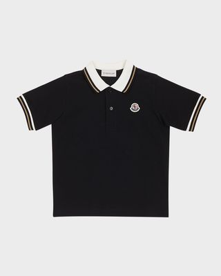 Boy's Cotton Piqué Short-Sleeve Polo Shirt, Size 4-6