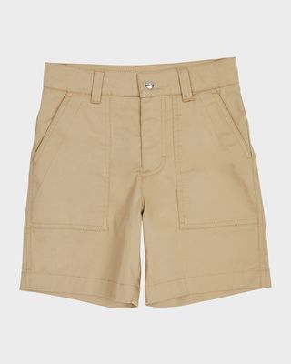 Boy's Cotton Twill Bermuda Shorts, Size 4-6