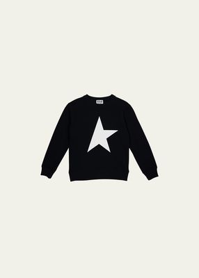 Boy's Crewneck Star Sweatshirt, Size 12