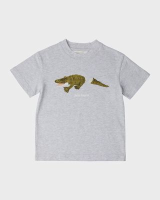 Boy's Crocodile Graphic Logo-Pritn T-Shirt, Size 4-12