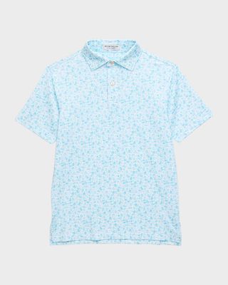 Boy's Deja Vu Performance Jersey Polo Shirt, Size XS-XL