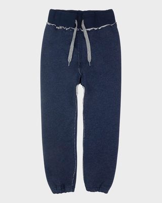 Boy's Denim Sweatpants, Size 2-10